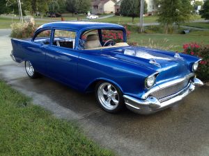 1957 Chevy Charlie Shew Just Passing Thru Garage